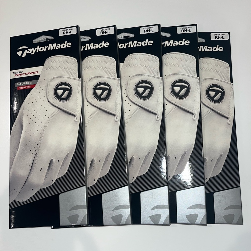 TaylorMade Ladies White Golf Gloves (5)